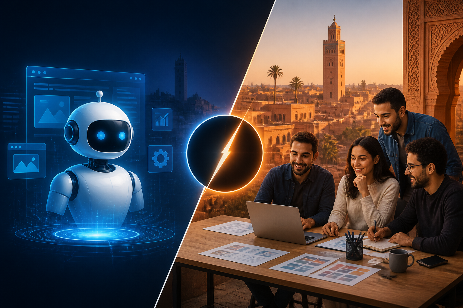 IA vs agence web Maroc