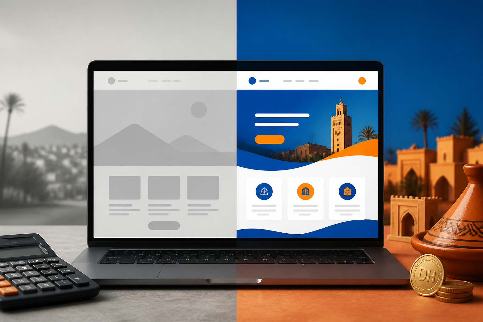 Prix refonte site web Maroc