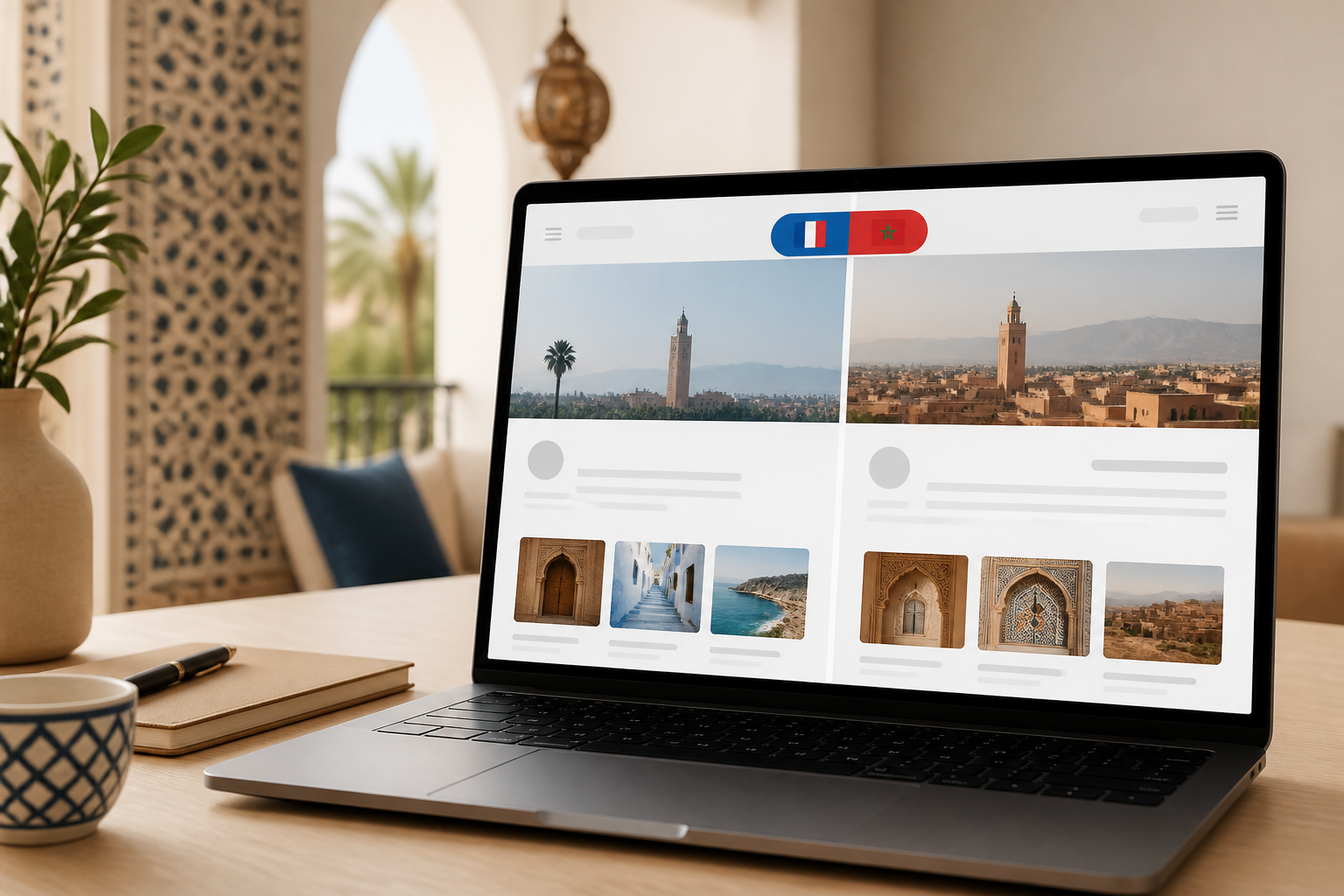 Site web arabe RTL Maroc